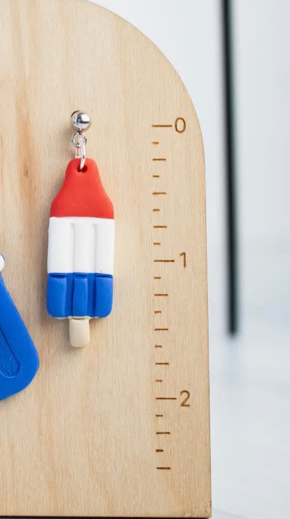 Americana Ice Cream Clay Earring Collection