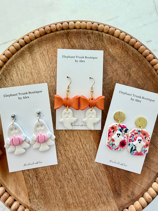 Ghost Clay Earring Collection
