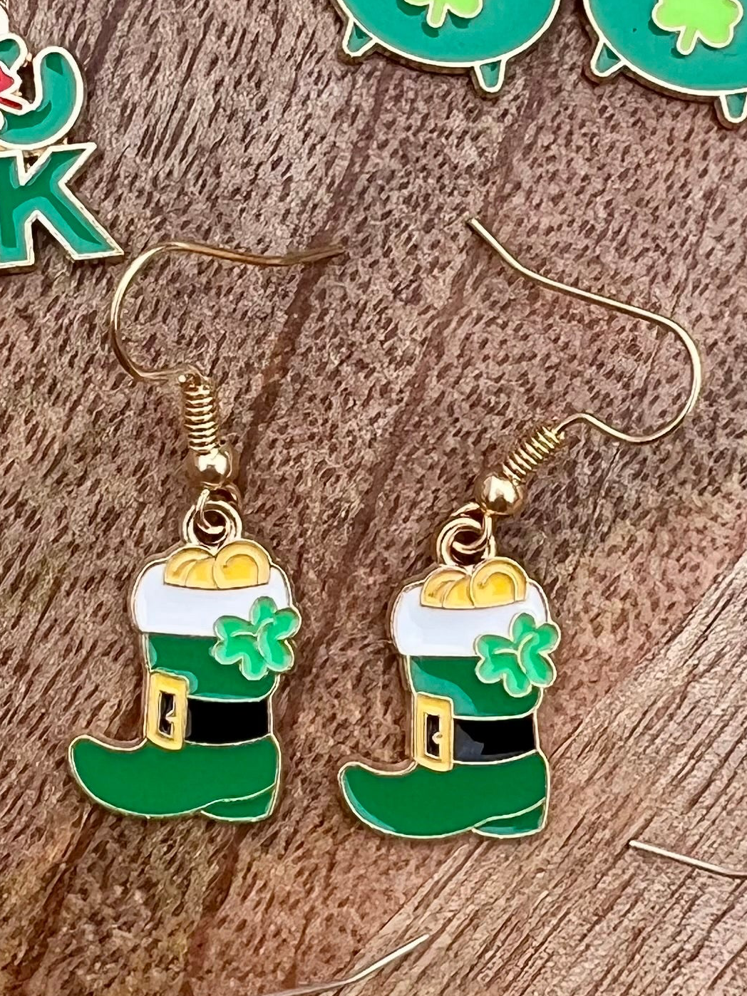 Handmade St Patrick’s Day Collection Dangle Earrings