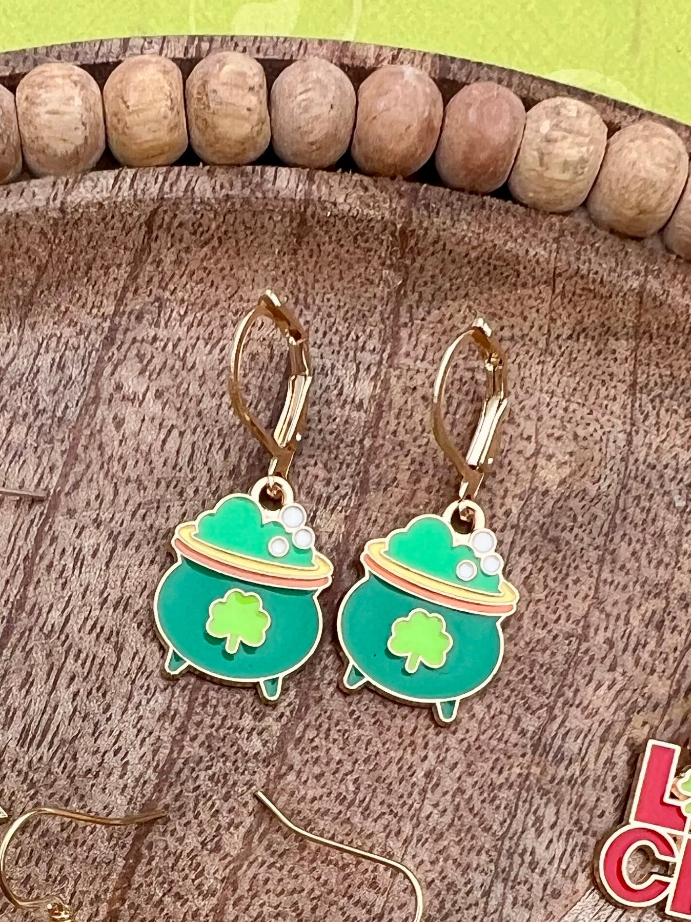 Handmade St Patrick’s Day Collection Dangle Earrings