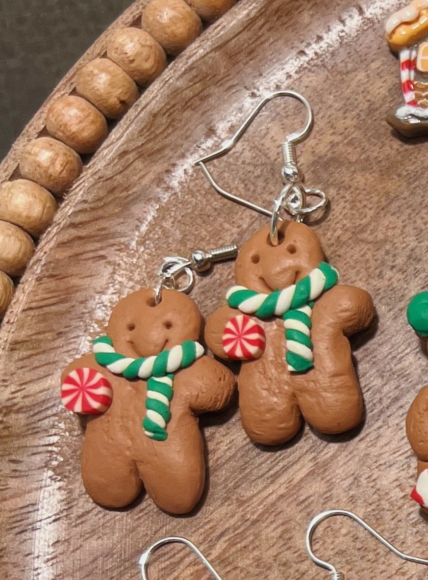Christmas Gingerbread Earring Collection