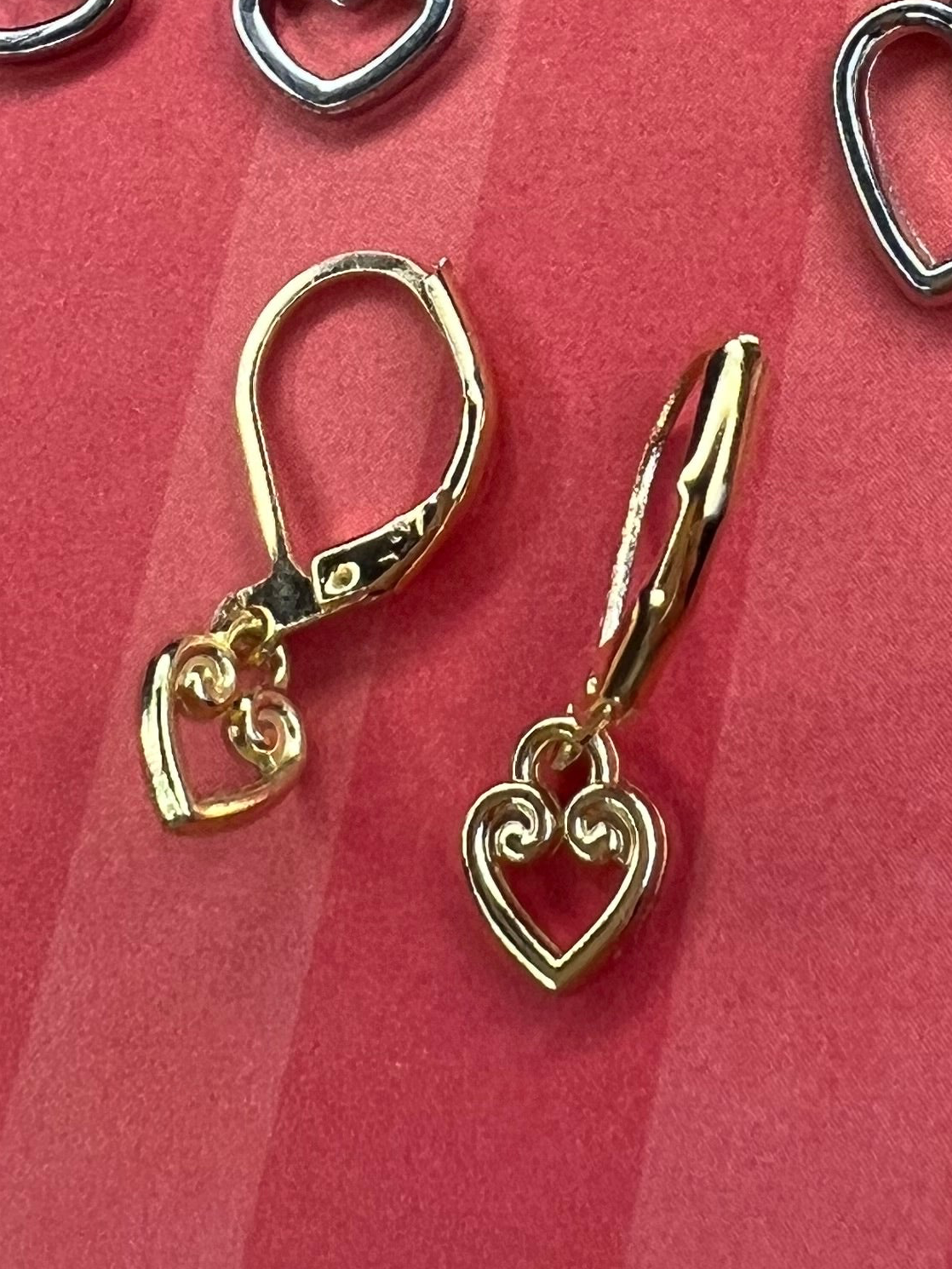 Handmade Valentines Day Collection Dangle Earrings