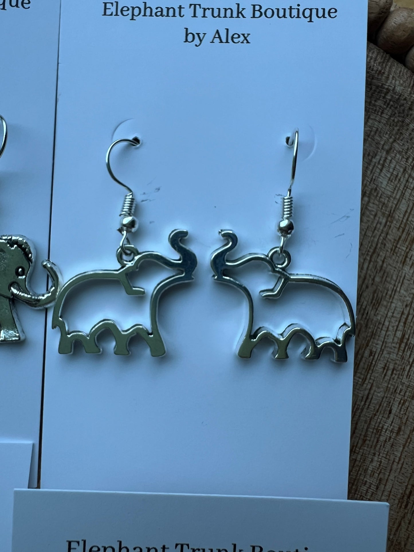 Elephant Animal Dangle Earrings