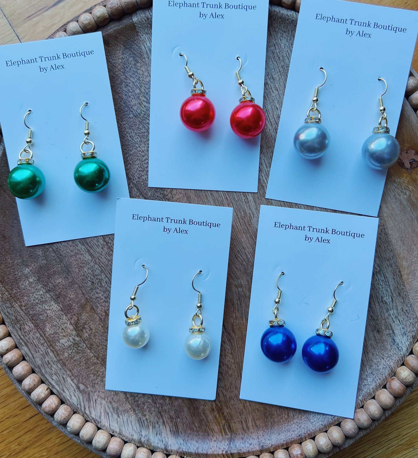 Ornament Ball Dangle Earrings