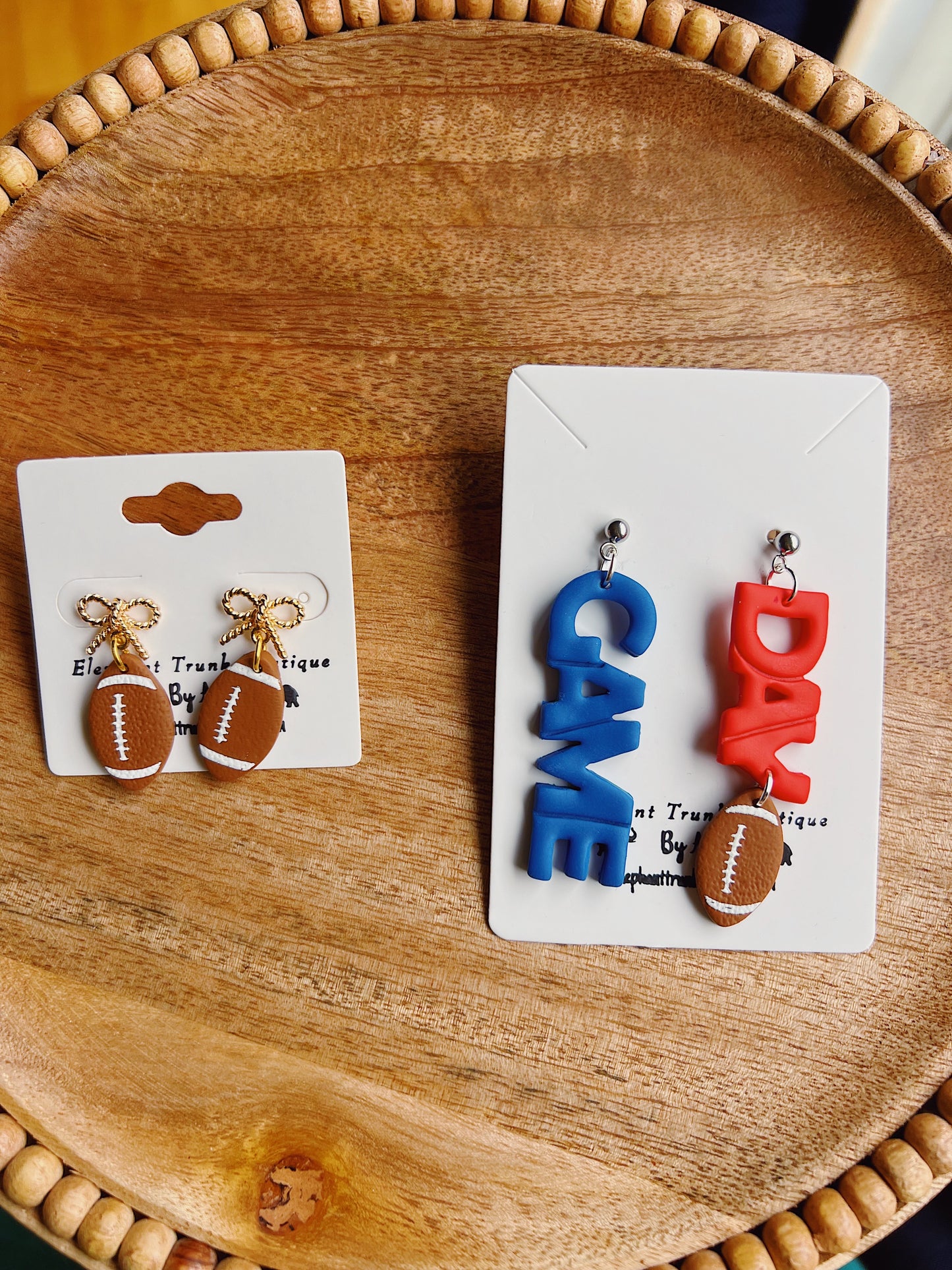 Bills Football Game Day Earrings