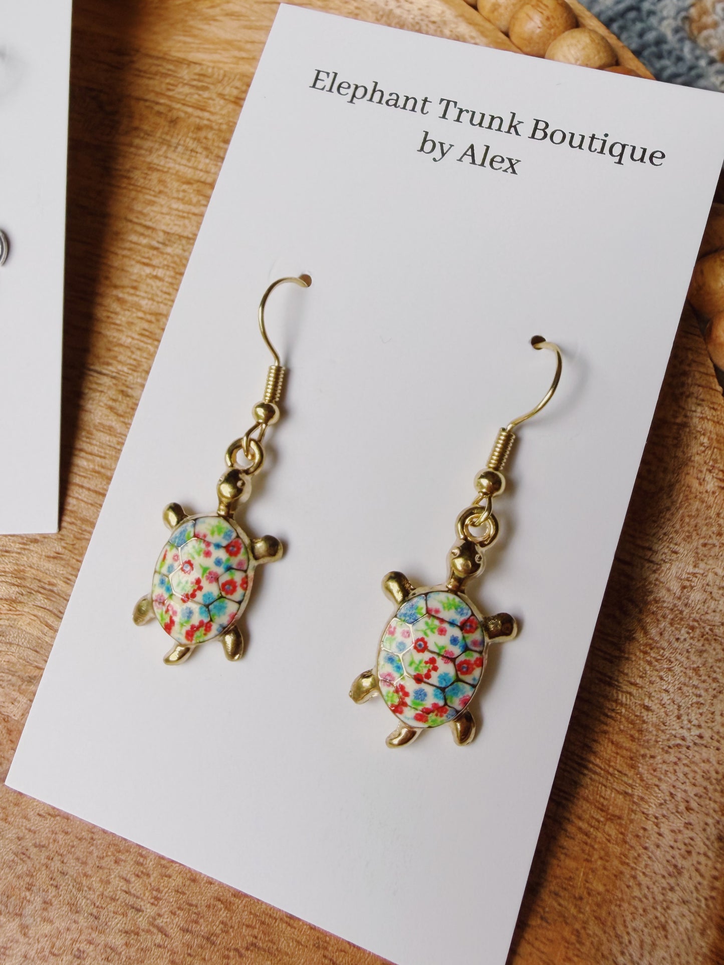 Handmade Turtle Earrings