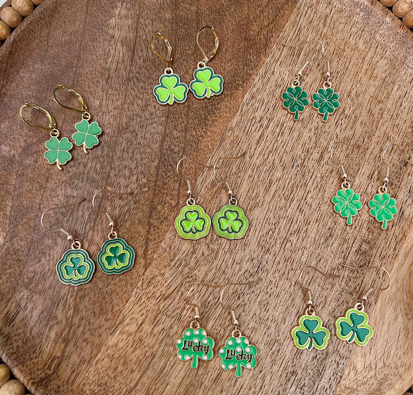 Handmade St Patrick’s Day Collection Dangle Earrings