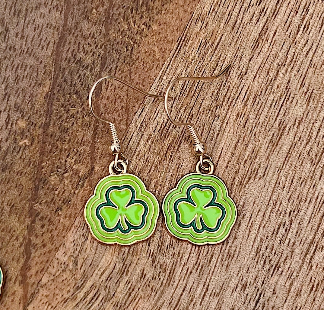 Handmade St Patrick’s Day Collection Dangle Earrings