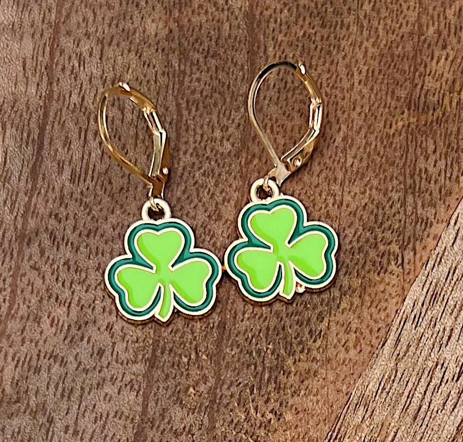 Handmade St Patrick’s Day Collection Dangle Earrings