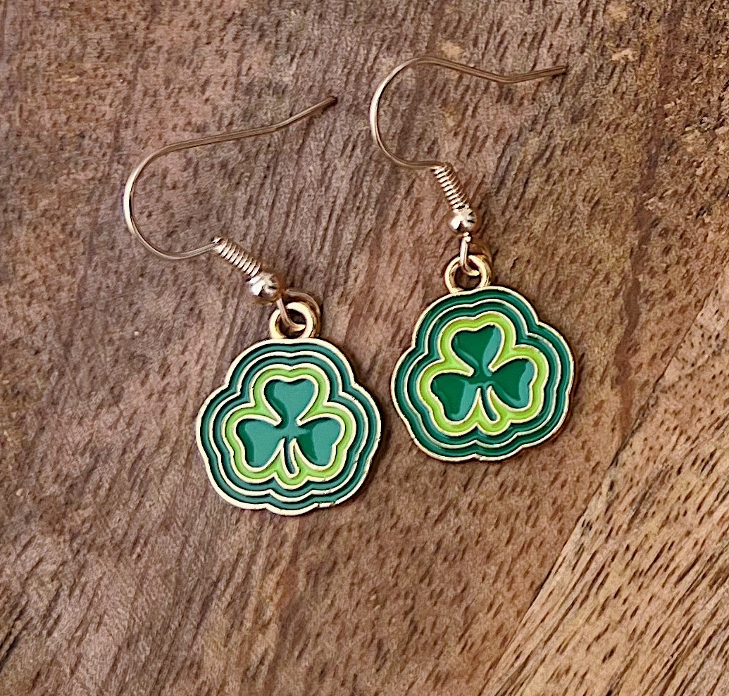 Handmade St Patrick’s Day Collection Dangle Earrings