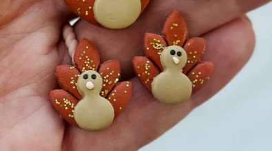 Thanksgiving Turkey Clay Earring