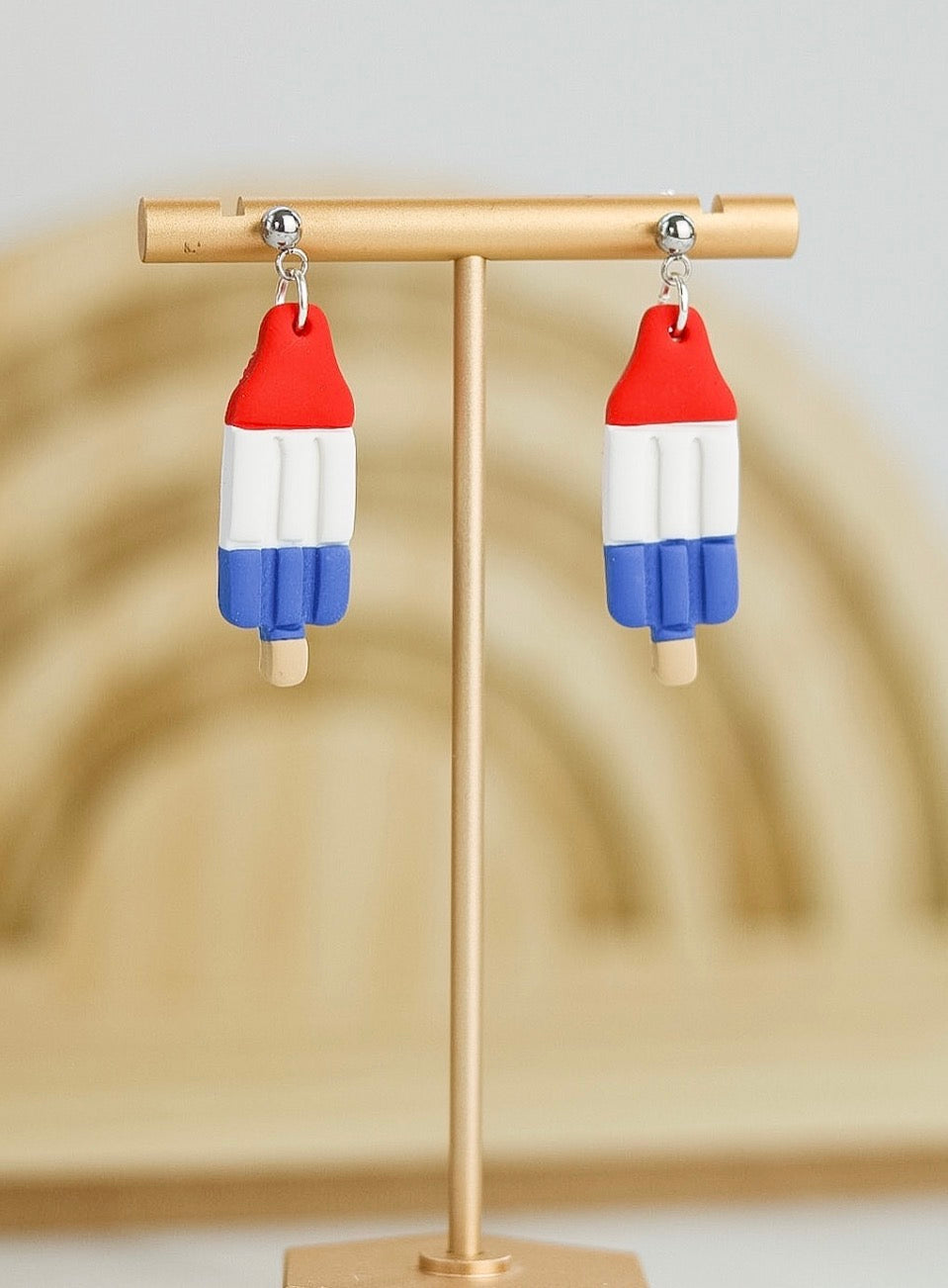 Americana Ice Cream Clay Earring Collection