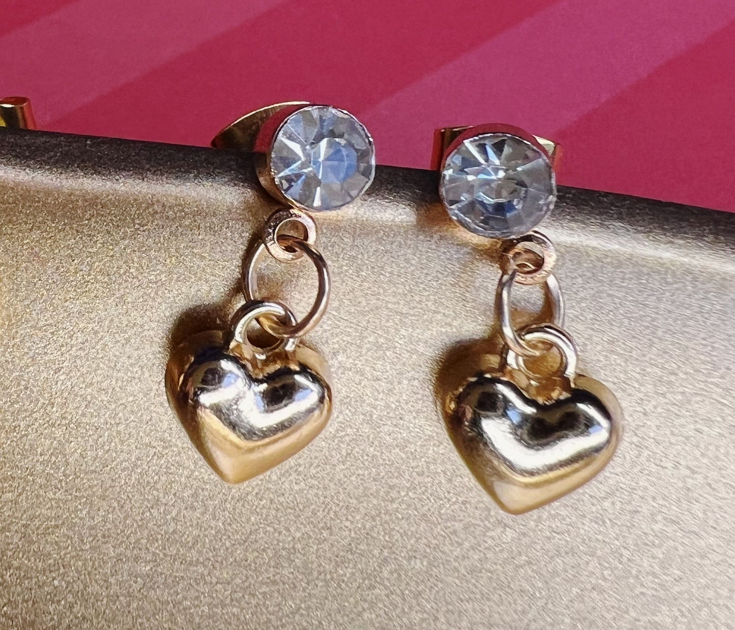 Valentines Stud Dangle Handmade Earrings