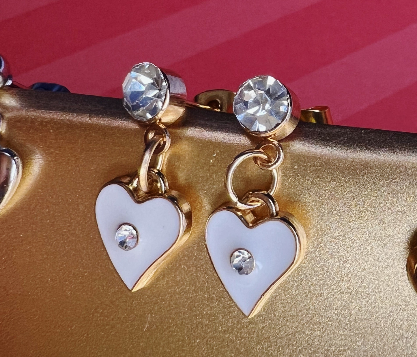 Valentines Stud Dangle Handmade Earrings