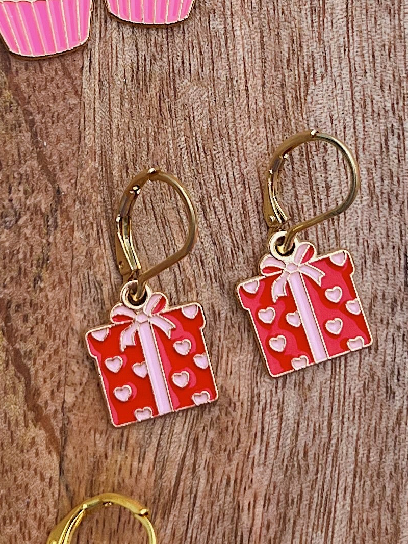 Handmade Valentines Day Collection Dangle Earrings