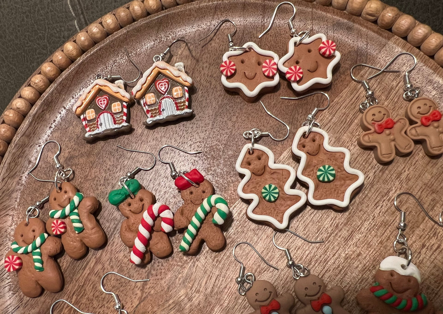 Christmas Gingerbread Earring Collection