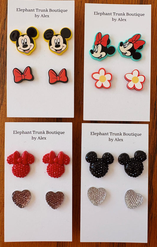 Minnie Mouse Stud Pack Earrings