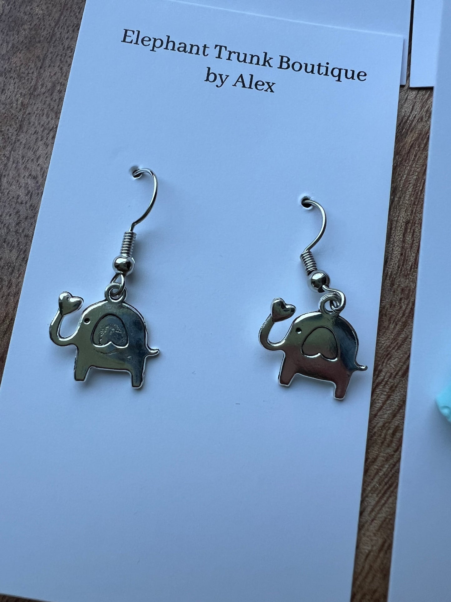 Elephant Animal Dangle Earrings