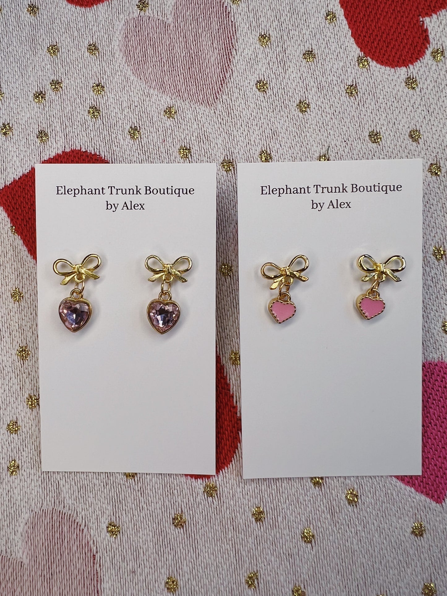 Valentines Stud Dangle Handmade Earrings