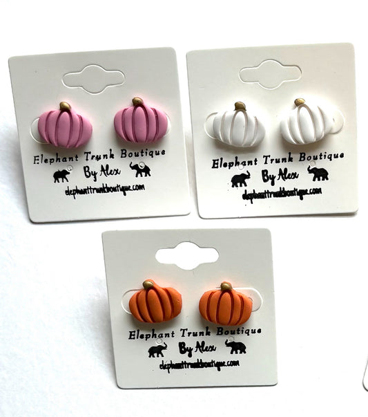 Small Pumpkin Stud Earrings