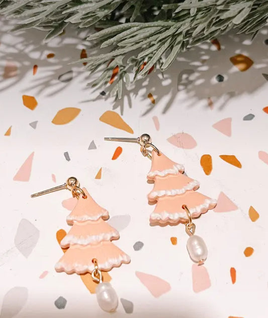 Christmas Tree Dangle Earrings