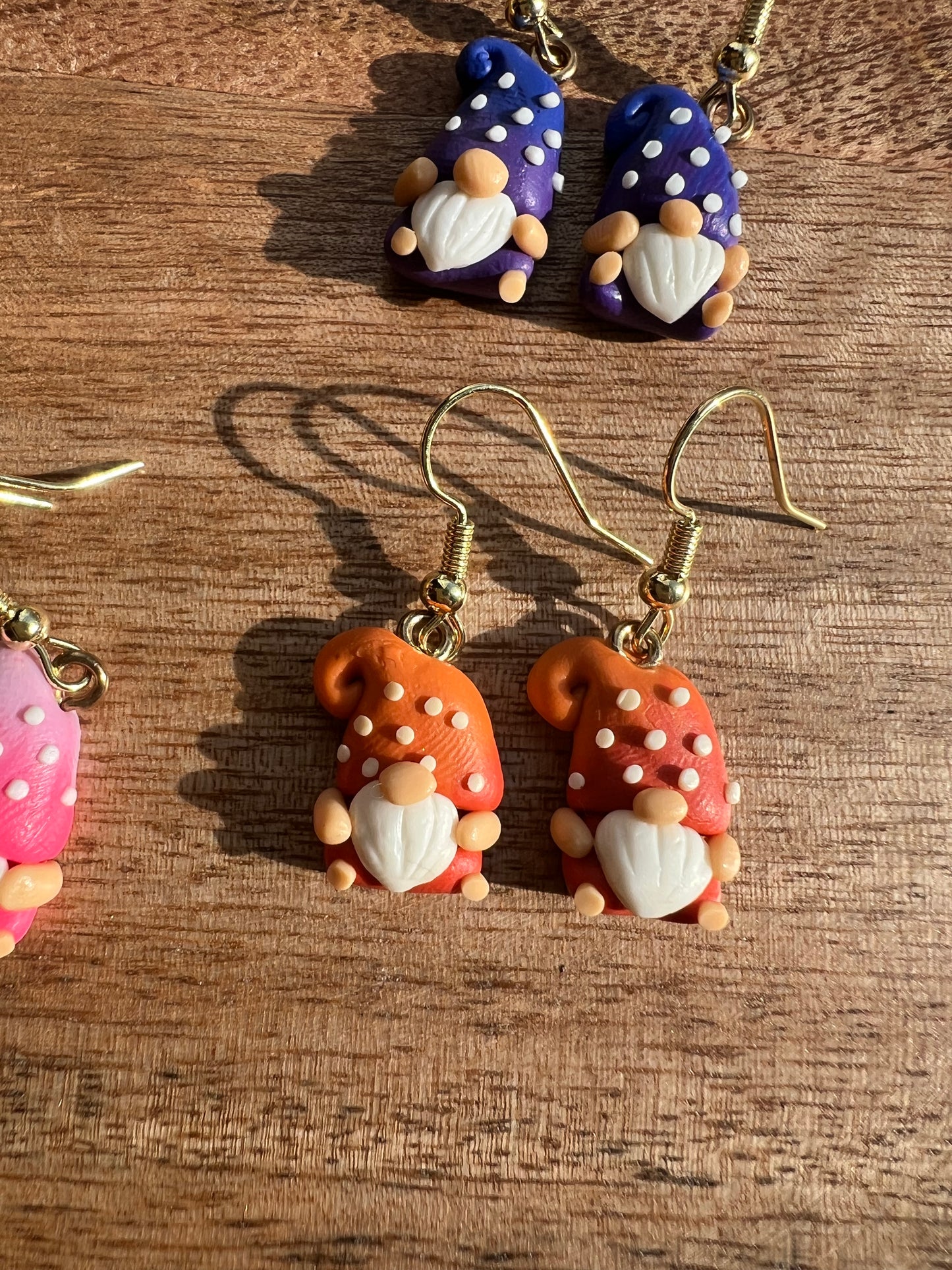 Mini Gnome Dangle Earrings