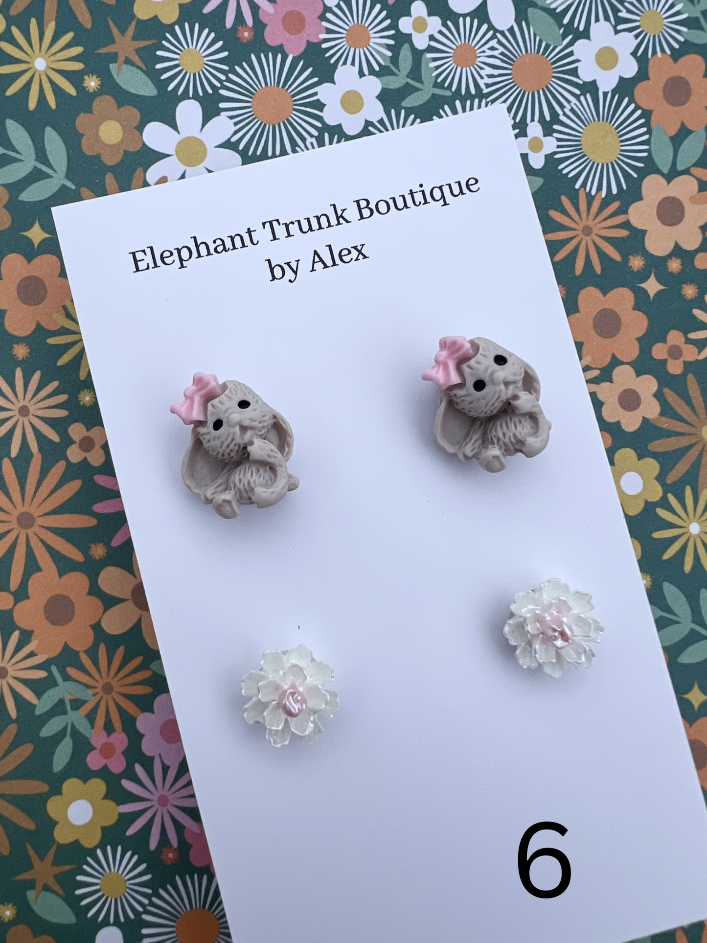 Bunny and Flower Stud Packs