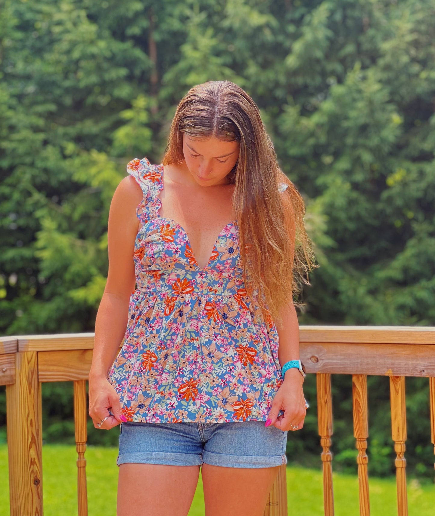 Floral Daydream Sweetheart Tank