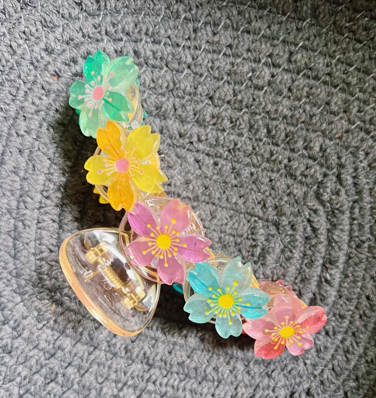 Flower Decor Claw Clip