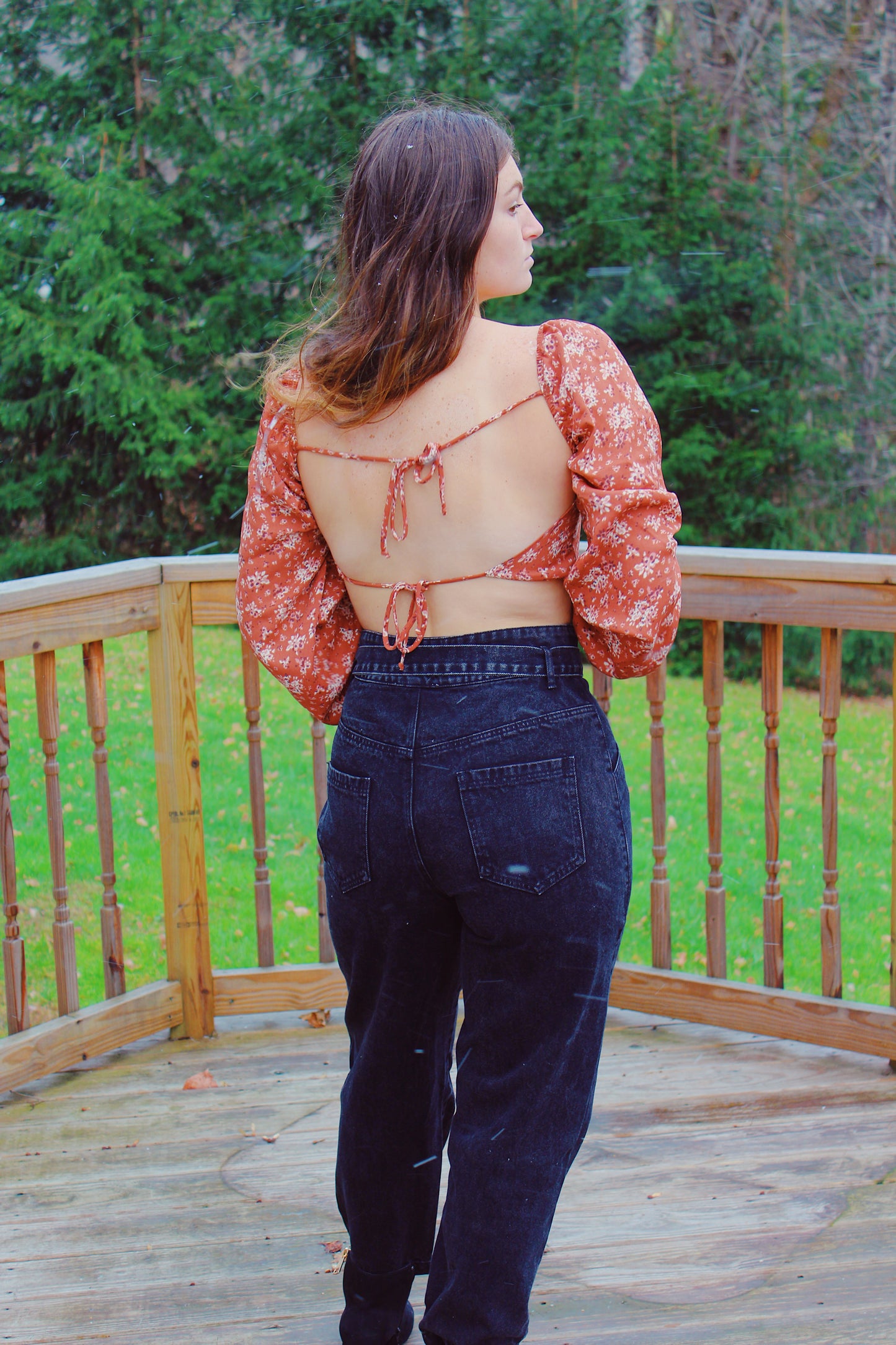 Fall Florals Crop Top