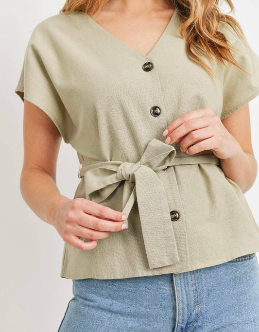 See Me In Sage Top