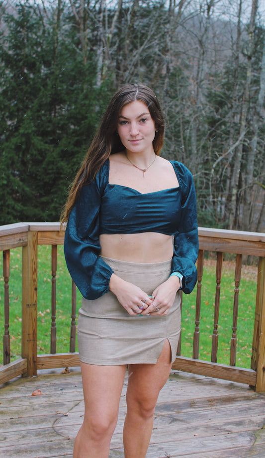 Midnight Mood Teal Top